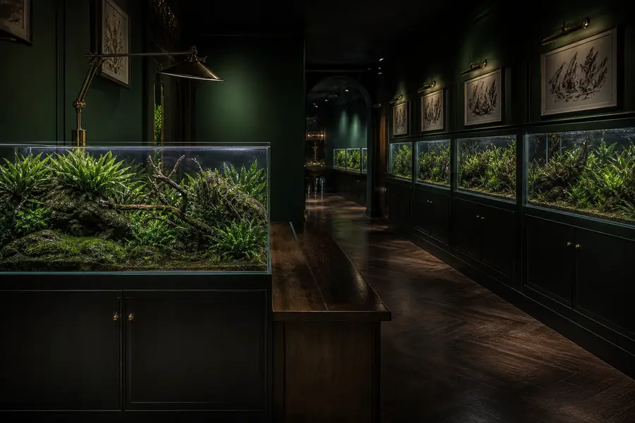 Display aquariums inside Fish Planet London